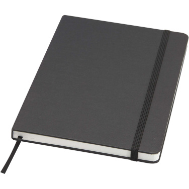 Logo trade promotional products image of: Holm A5 stone paper hard cover notebook with lined pages