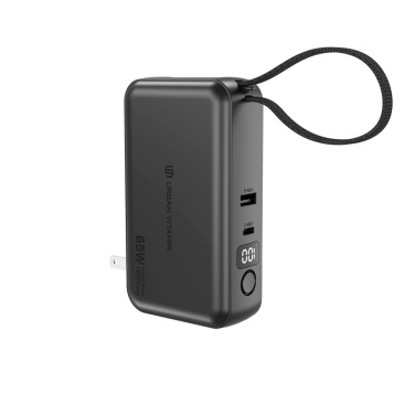 Logotrade promotional item picture of: Urban Vitamin Eureka hybrid GANcharger 10000mah powerbank65W