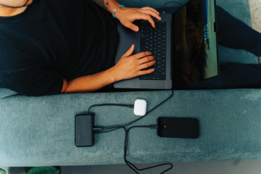 Logotrade promotional gifts photo of: Urban Vitamin Eureka hybrid GANcharger 10000mah powerbank65W