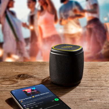 Logo trade promotional items picture of: Bluetooth speaker HERMON Schwarzwolf