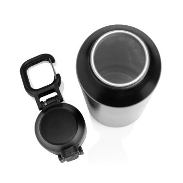 Logo trade promotional merchandise photo of: Via RCS Re-steel lockable sport bottle 600ML