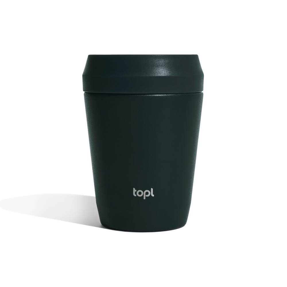 Logo trade promotional gift photo of: Topl Recycled Steel To Go Tumbler Patented 360 Lid 235ml