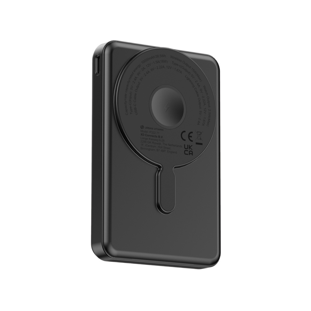 Logo trade promotional merchandise image of: Urban Vitamin Delano 5in1 10,000mah 20WPD magnetic powerbank