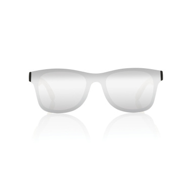 Logo trade corporate gifts picture of: Prism RCS recycled plastic sunglasses with bamboo frame