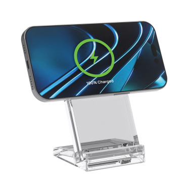 Logo trade corporate gifts image of: Magcharge 15W magnetic wireless charging stand