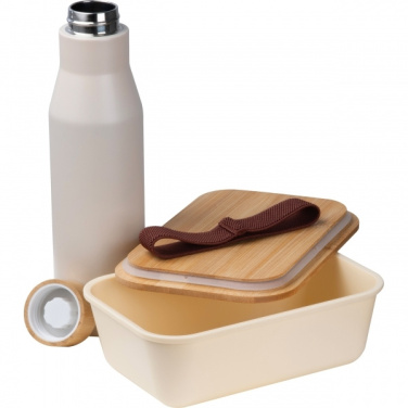 Logo trade promotional products picture of: Set Lunchbox with stainless steel bottle Toronto