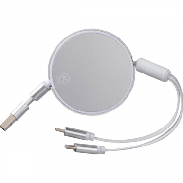 Logotrade promotional merchandise photo of: Charging cable made from recycled aluminum Ostend