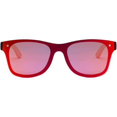 Logo trade corporate gifts image of: Tan sunglasses with bamboo temples