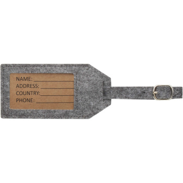 Logo trade advertising products image of: Tie luggage tag