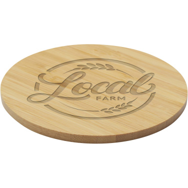 Logo trade promotional giveaway photo of: Cha bamboo coaster