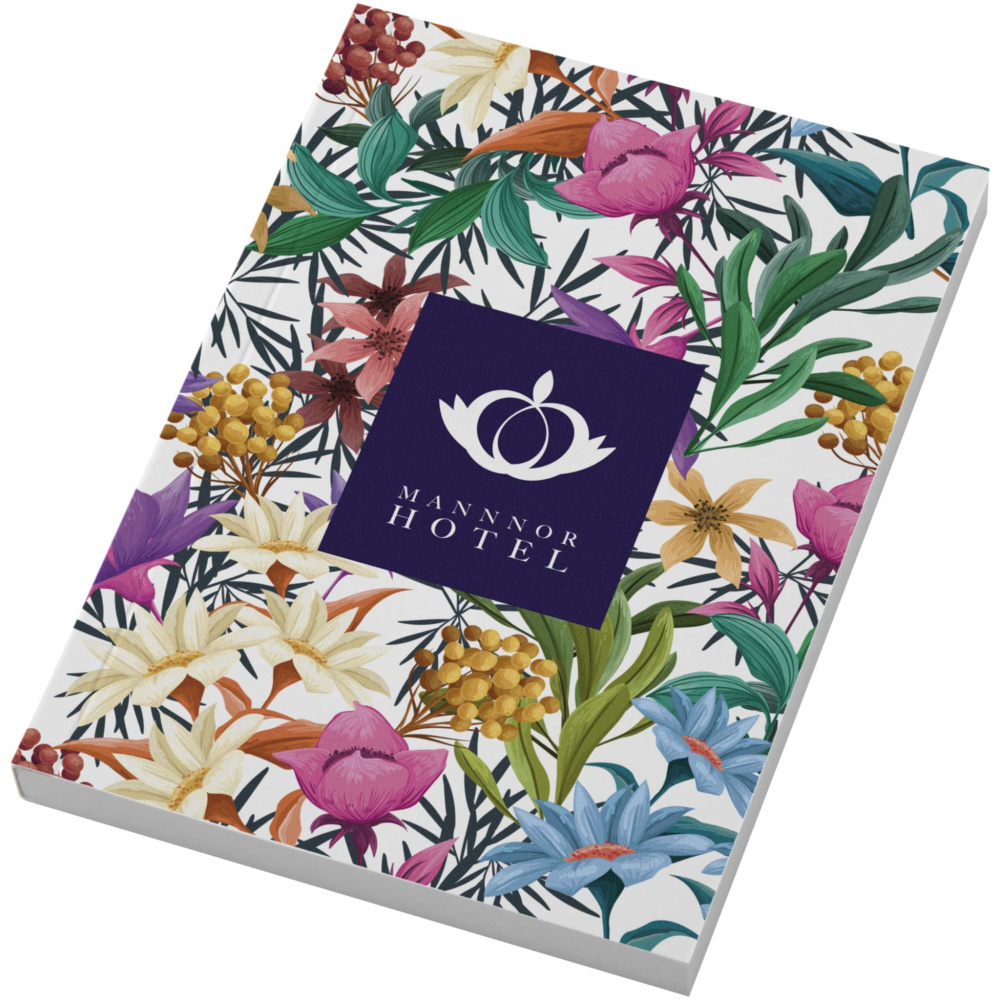Logo trade promotional giveaways image of: Novella Austen A6 soft cover notebook - 100 sheets