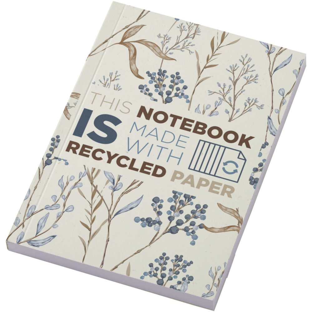 Logotrade promotional merchandise photo of: Novella Austen A6 recycled soft cover notebook - 100 sheets