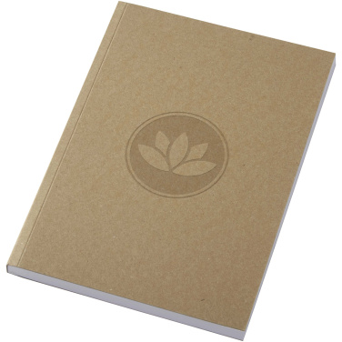 Logo trade business gifts image of: Novella Austen A5 recycled soft cover kraft notebook - 100 sheets