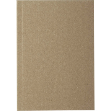 Logo trade corporate gifts image of: Novella Austen A6 recycled soft cover kraft notebook - 50 sheets