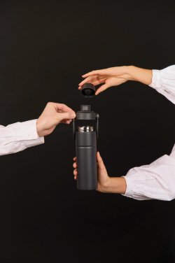 Logo trade promotional giveaways image of: Baltimore trek RCS recycled SS bottle 600 ML