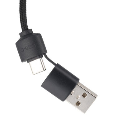 Logo trade promotional merchandise image of: Cable 4in1 with illuminated logo - LH-ZM02