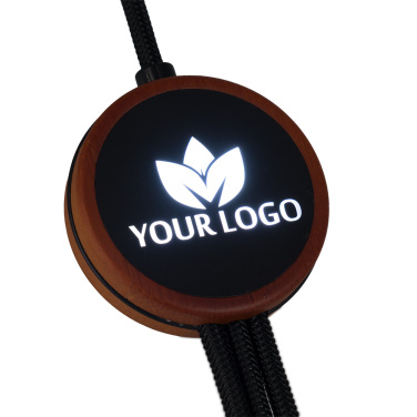 Logotrade promotional giveaways photo of: Cable 3in1 with illuminated logo - LH-ZM04