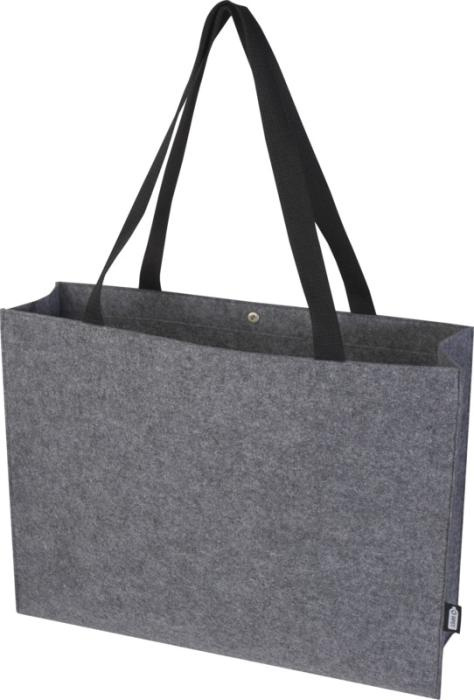 Logo trade business gift photo of: Felta GRS recycled felt gusset tote bag 20L