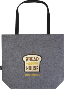 Logo trade promotional gift photo of: Felta GRS recycled felt gusset tote bag 20L