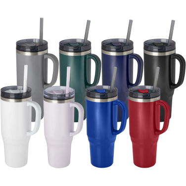 Logo trade promotional product photo of: Melbourne 1200 ml RCS certified insulated tumbler with straw