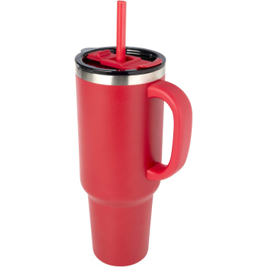 Logo trade business gifts image of: Sydney 1200 ml copper vacuum insulated tumbler with straw