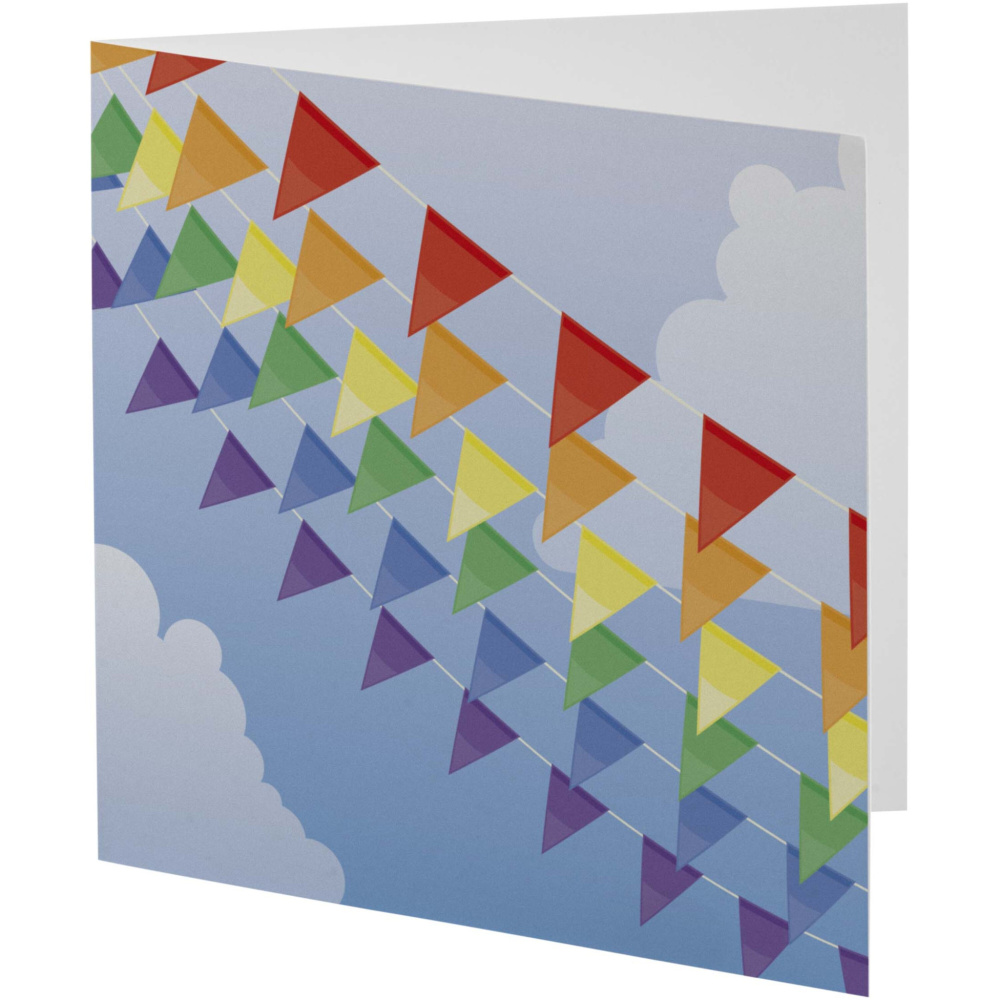 Logo trade promotional merchandise picture of: Herald square greeting card