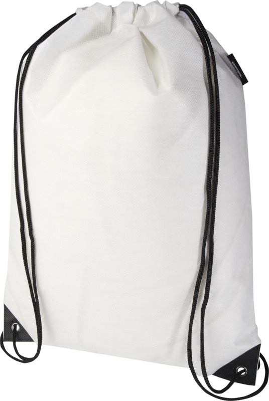 Logo trade promotional items image of: Evergreen GRS recycled non-woven drawstring bag 5L