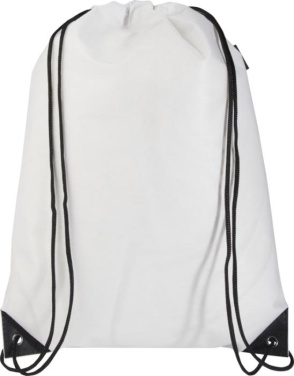 Logo trade promotional giveaways picture of: Evergreen GRS recycled non-woven drawstring bag 5L