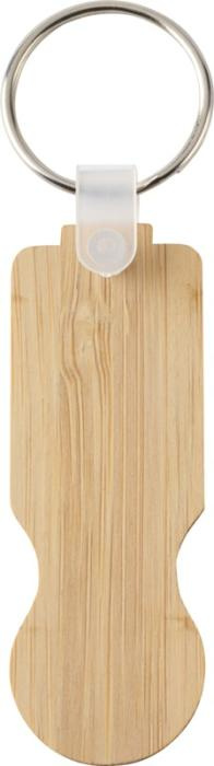 Logotrade advertising products photo of: Ronan bamboo trolley keychain