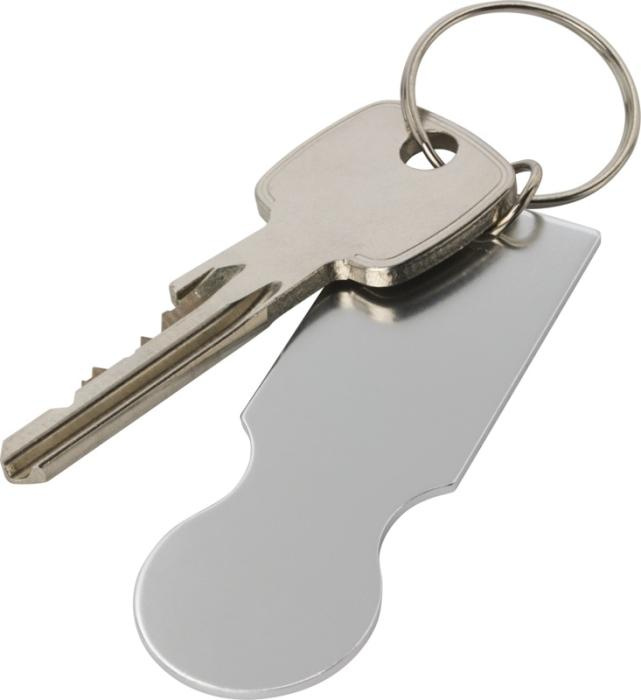 Logo trade promotional products image of: Rhea shopping cart keyring