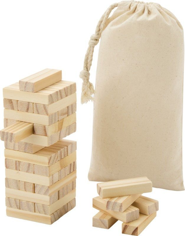 Logo trade promotional products picture of: Jumble wooden toppling tower game