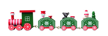 Logo trade promotional product photo of: Wooden Christmas train