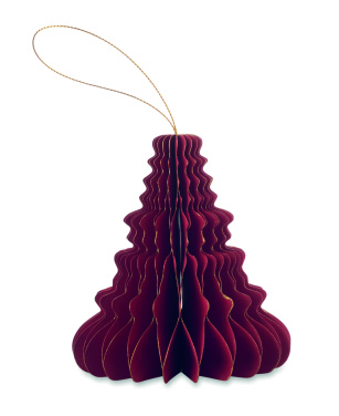 Logo trade promotional product photo of: Christmas paper tree hanger