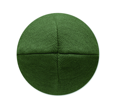 Logo trade promotional giveaway photo of: Unisex beanie RPET polyester