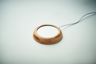 Logotrade advertising product image of: Bamboo mug warmer with USB