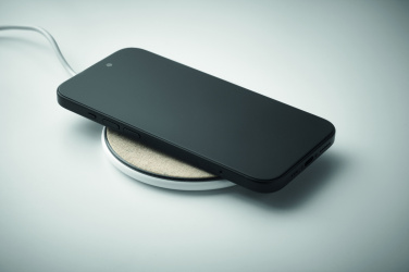 Logo trade promotional products image of: Cork wireless charger 15W