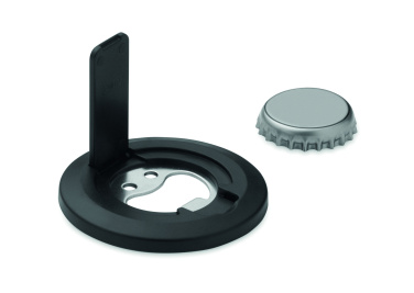 Logo trade promotional merchandise photo of: Phone holder and bottle opener
