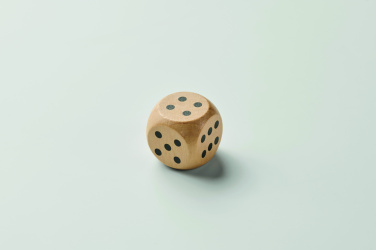 Logotrade promotional gift picture of: Schima wooden dice 3cm dia