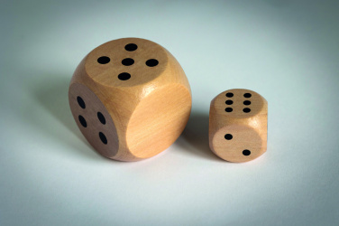 Logo trade corporate gift photo of: Schima wooden dice 3cm dia