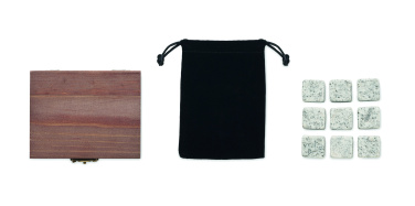 Logo trade promotional items image of: 9 stone ice cube set in box