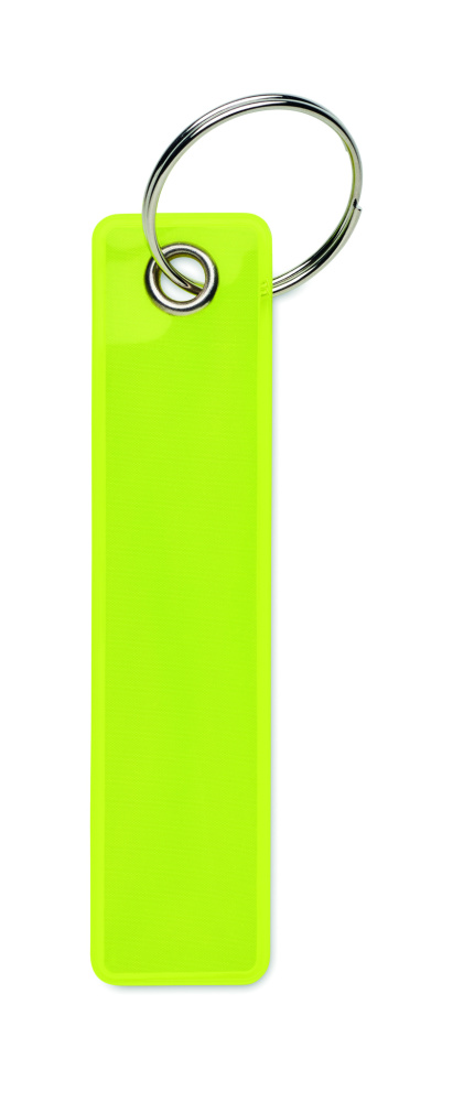 Logo trade corporate gifts image of: Reflective key ring in PVC