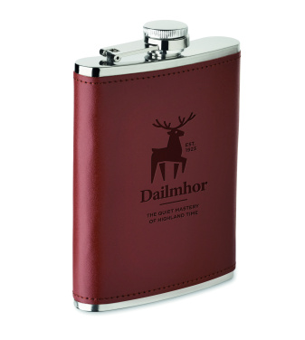 Logo trade advertising products image of: Slim hip flask 200 ml