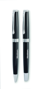 Logo trade promotional gift photo of: Ball pen and roller set