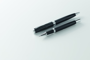 Logo trade advertising products picture of: Ball pen and roller set