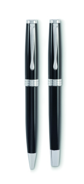 Logo trade corporate gifts picture of: Ball pen and roller set