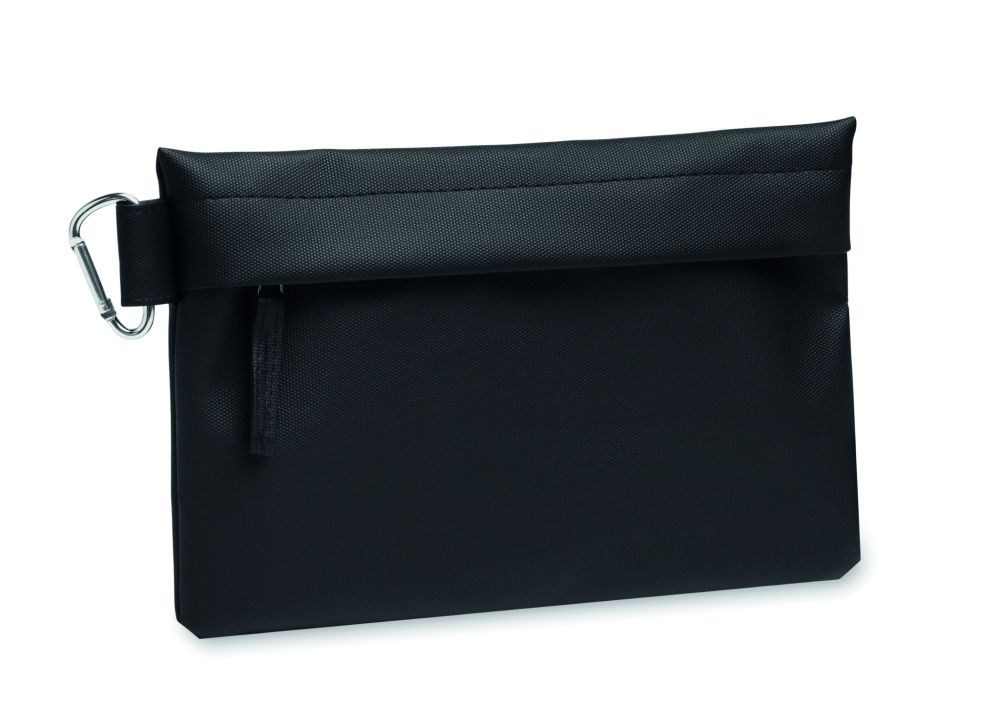 Logo trade promotional merchandise image of: Organizer pouch in 600D RPET
