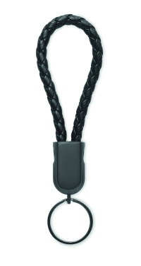 Logo trade promotional merchandise image of: Key ring loop cable type-C