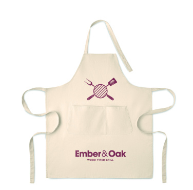 Logo trade business gifts image of: Organic cotton apron 240 gr/m²