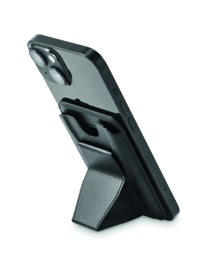 Logo trade advertising products image of: Magnetic PU cardholder