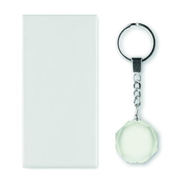 Logo trade promotional merchandise photo of: Glass round award key ring